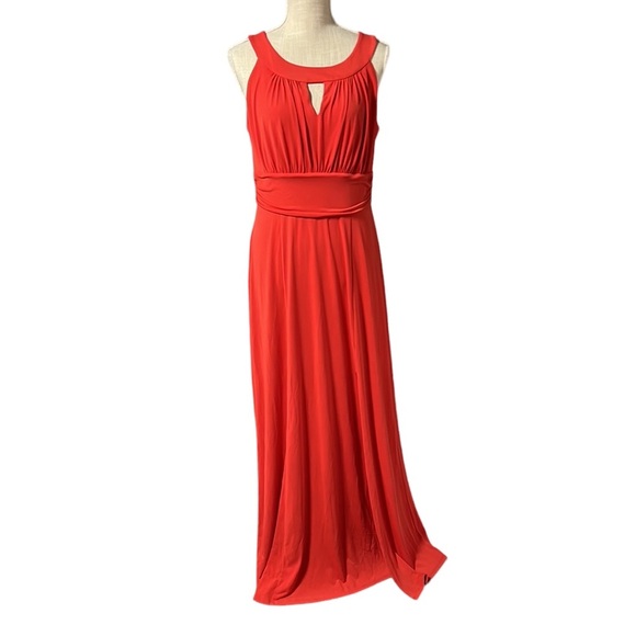 Enfocus Studio Dresses & Skirts - Enfocus Studio Sleeveless Halter Top Maxi Dress Orange Womens Size 14